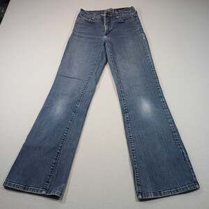 NYDJ Nordstrom Blue Jeans Womens Bootcut Embellished Pocket Stretch Denim Sz 4